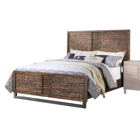 Andria Queen Bed 21290Q Reclaimed Oak Finish | Acme | Home Elegance USA