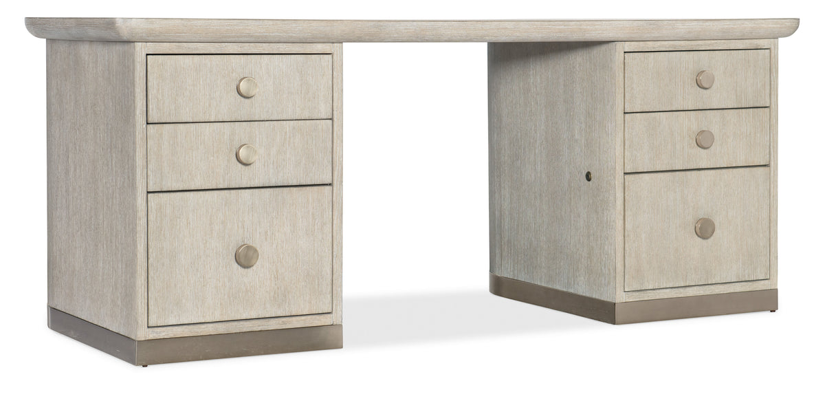 Modern Mood Executive Desk - Beige by Hooker Furniture - View 1