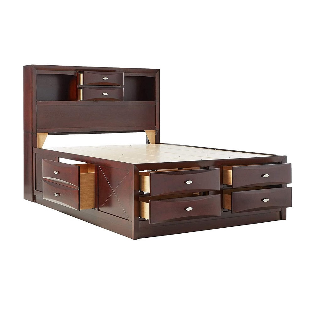 Acme - Ireland Queen Bed W/Storage 21600Q Espresso Finish