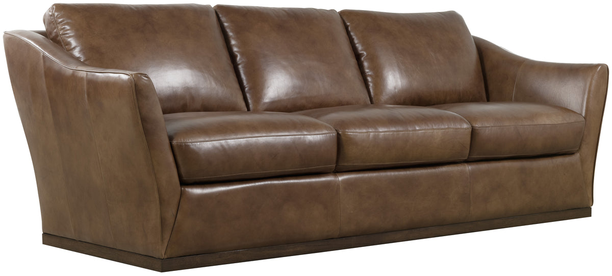 Fairfax Stationary Sofa - Dark Brown by Hooker Furniture - View 1