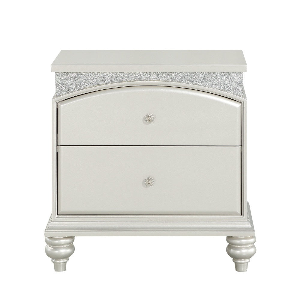 Acme - Maverick Nightstand 21803 Platinum Finish