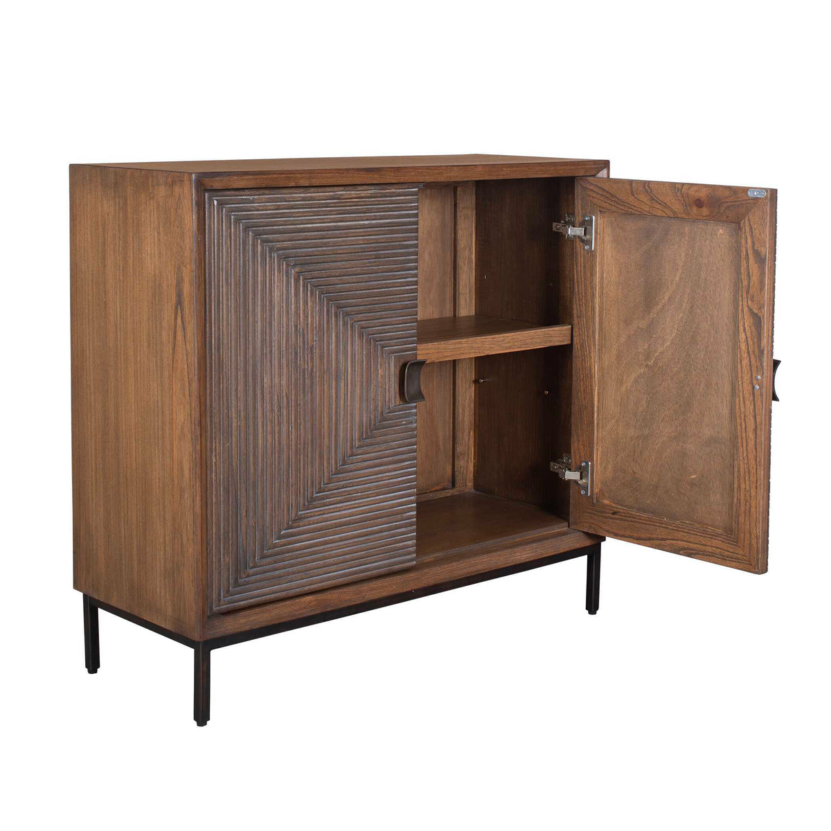 Bottom Line 2 Door Wood Cabinet Woodtone - Dark Brown by Uttermost - View 5