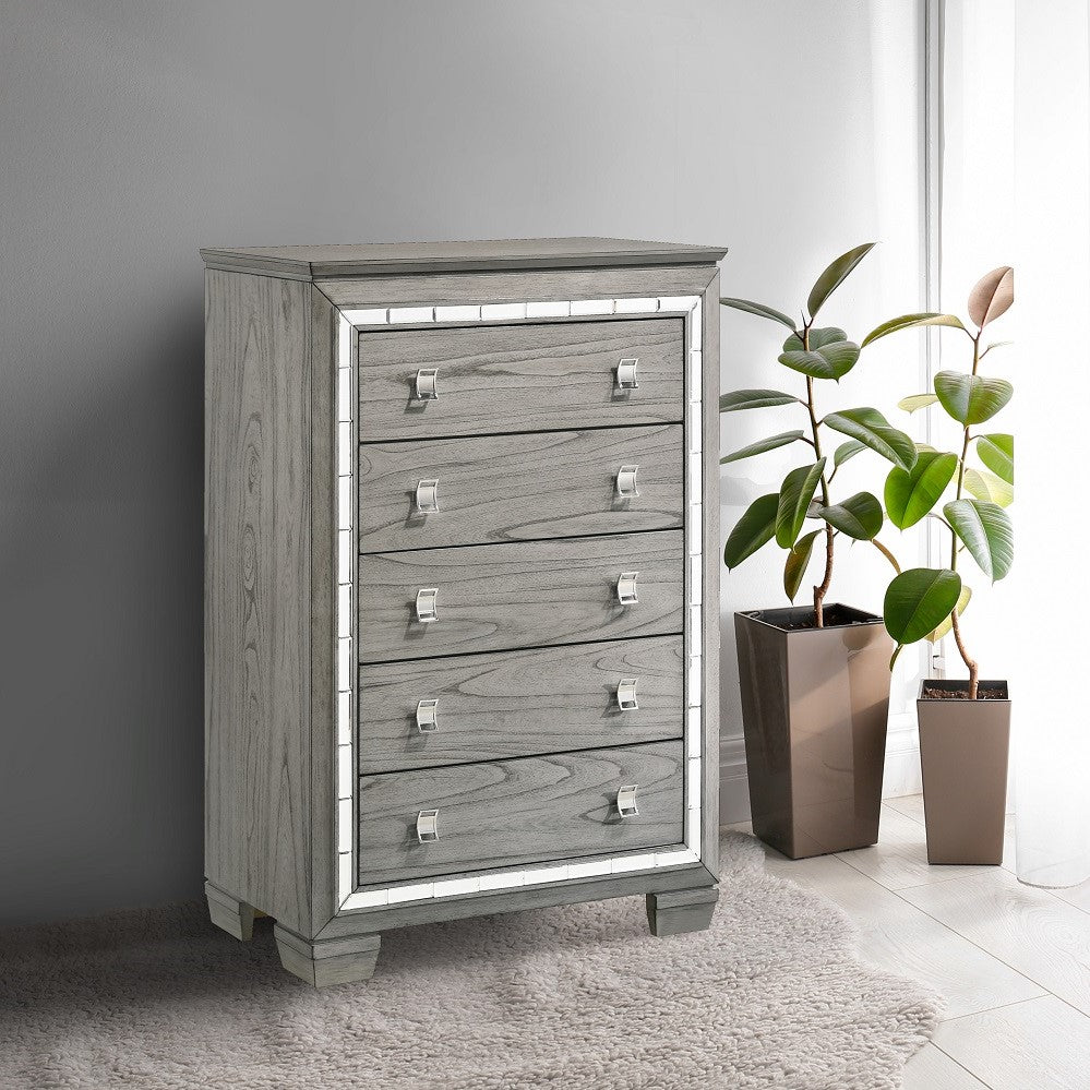 Antares Chest 21826 Light Gray Oak Finish | Acme | Home Elegance USA