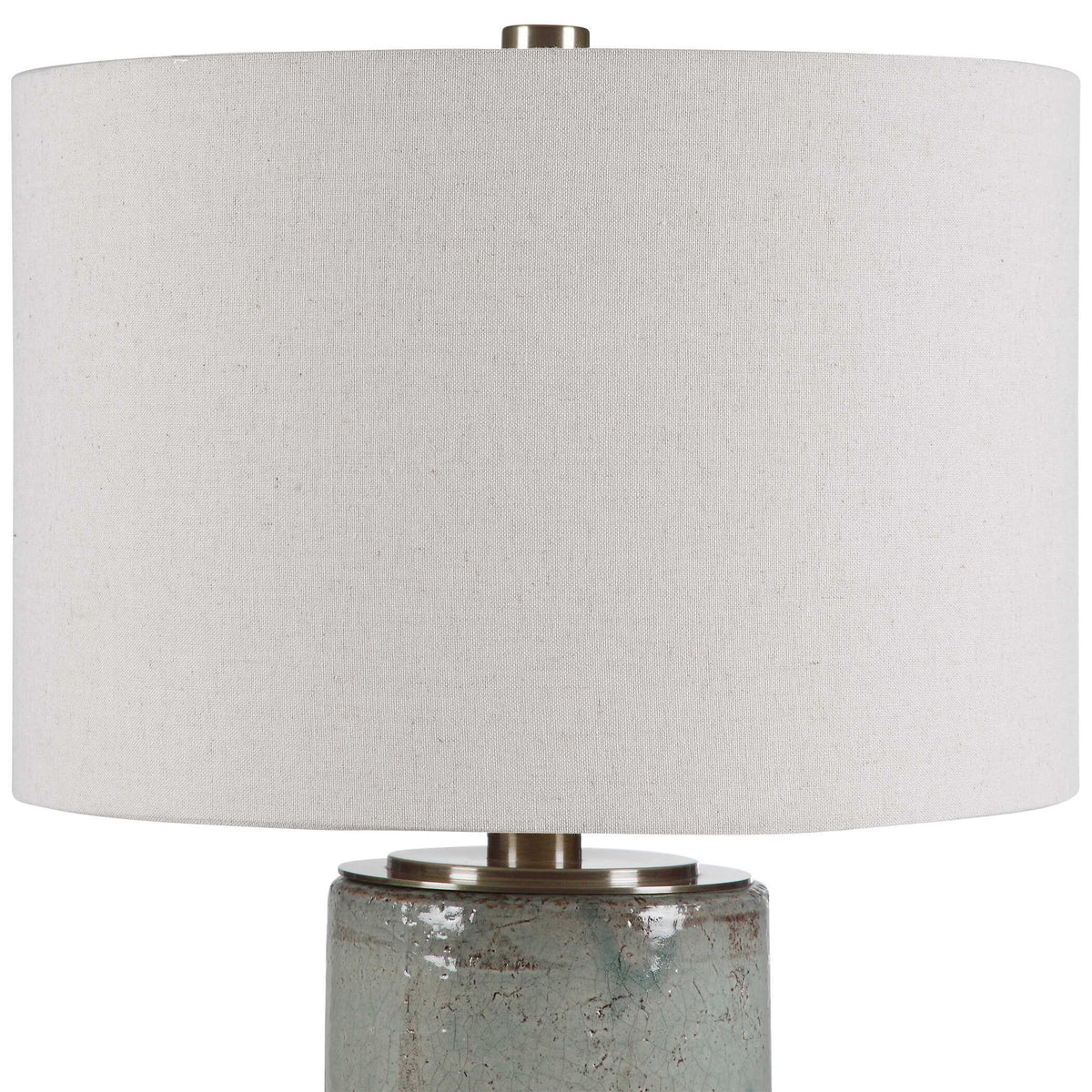 Callais Crackled Table Lamp Aqua - Green / Beige by Uttermost - View 6