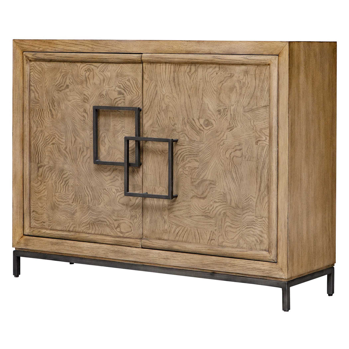 Paltrow Burl 2 Door Cabinet Woodtone - Light Brown by Uttermost - View 3
