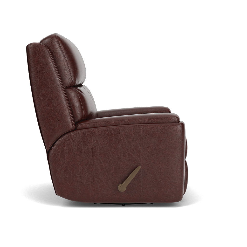 Rio Transitional Leather Swivel Gliding Recliner | Flexsteel