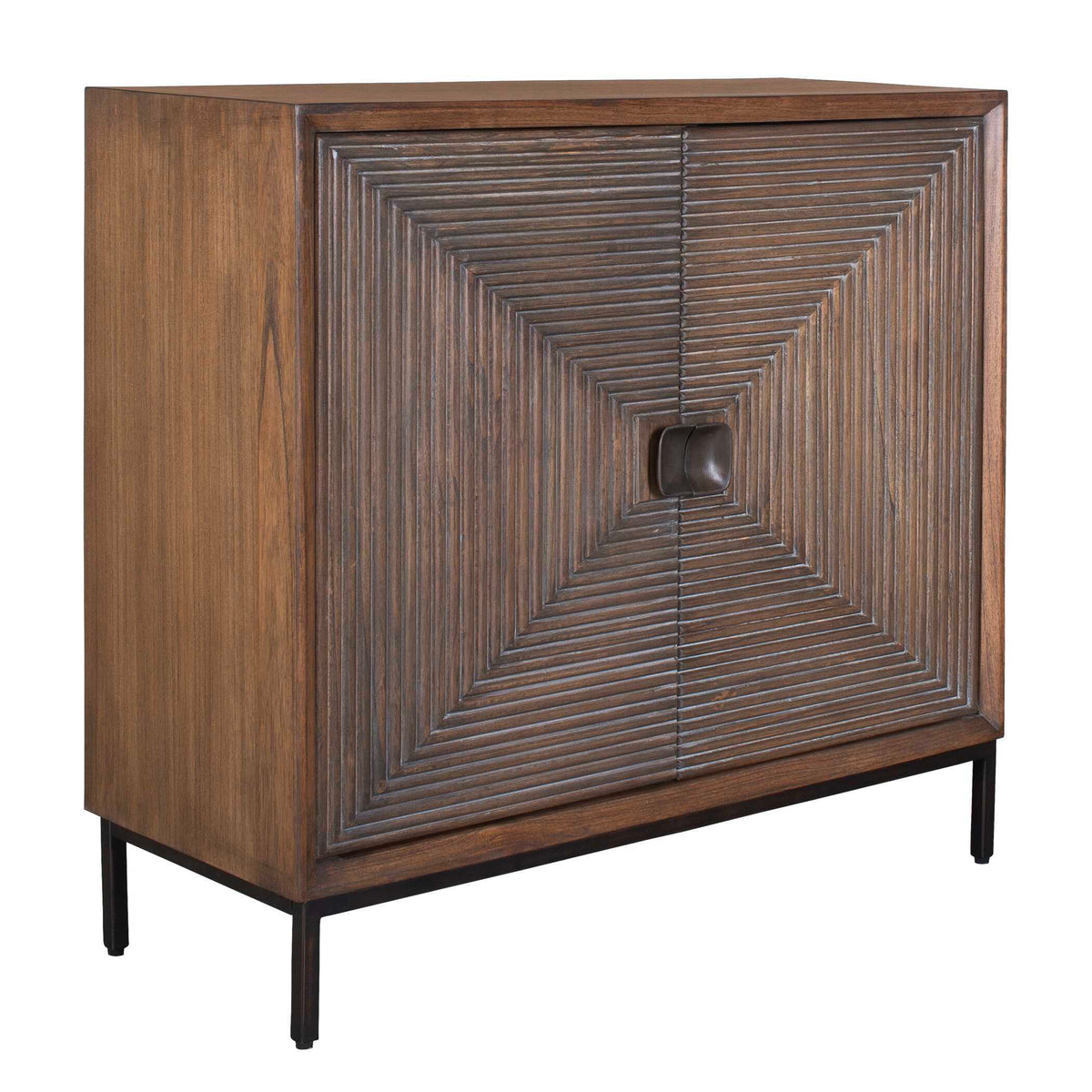 Bottom Line 2 Door Wood Cabinet Woodtone - Dark Brown by Uttermost - View 3