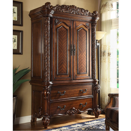 Acme - Vendome Wardrobe/Tv Armoire 22007 Cherry Finish