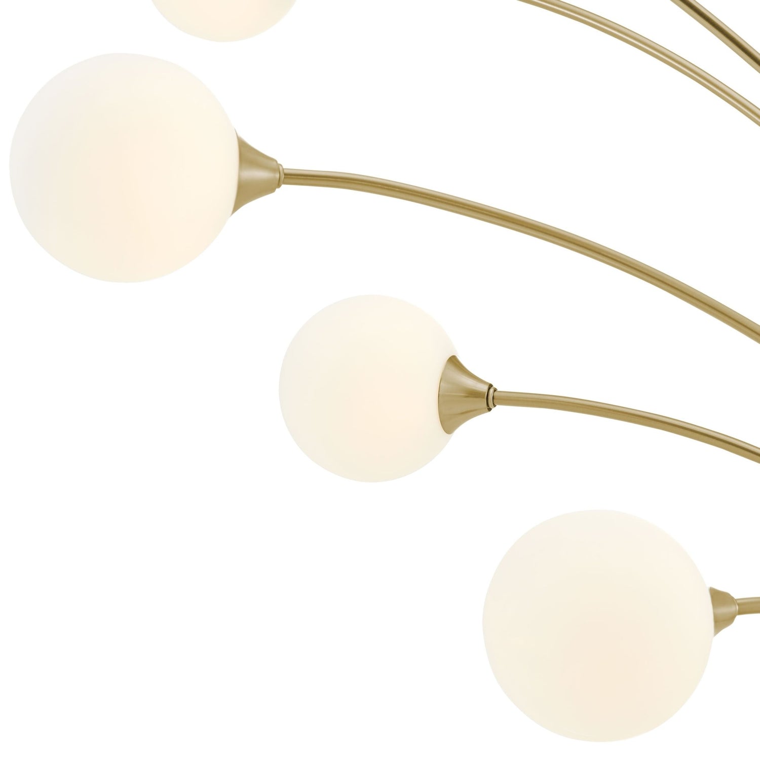 Anechdoche 5 Lights Gold And White Floor Lamp | Finesse | Home Elegance USA