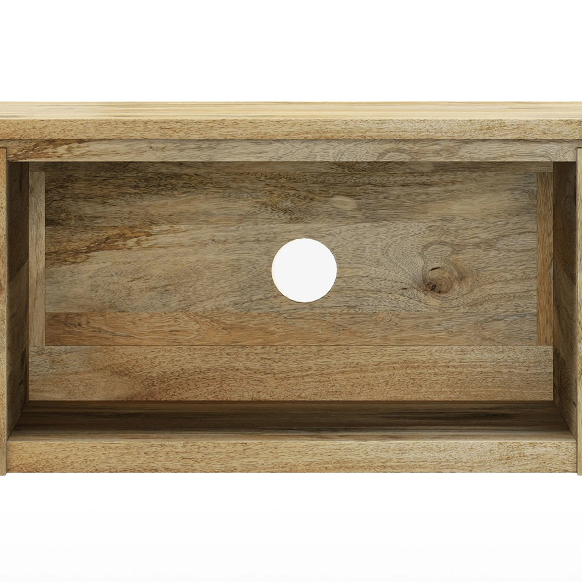 Lowry 72 inch Wide Solid Wood TV Stand in Natural For TVs up to 80 inches - sold by Home Elegance USA
