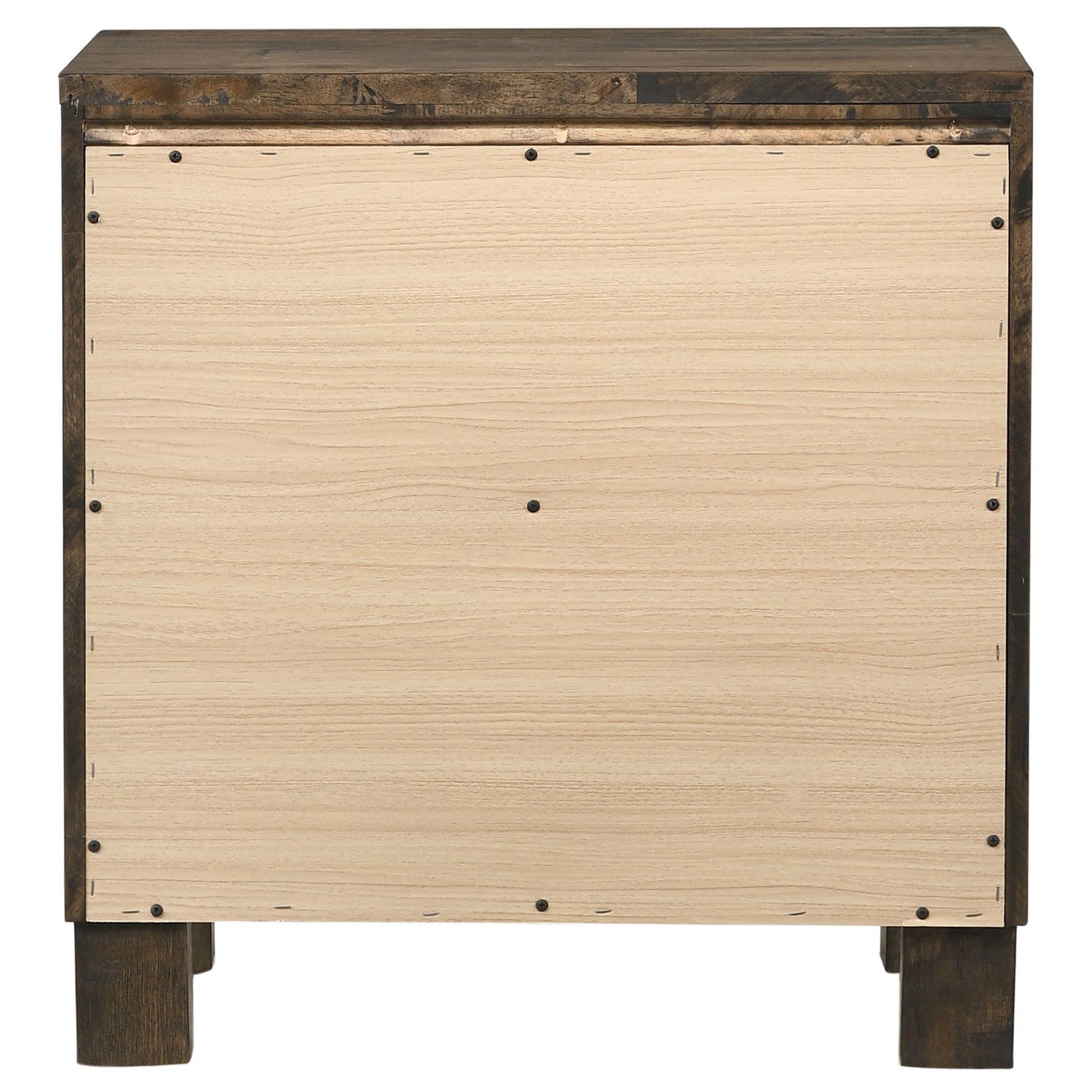 Woodmont 2-drawer Nightstand Rustic Golden Brown - Home Elegance USA
