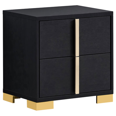Marceline 2-drawer Nightstand Black - Home Elegance USA