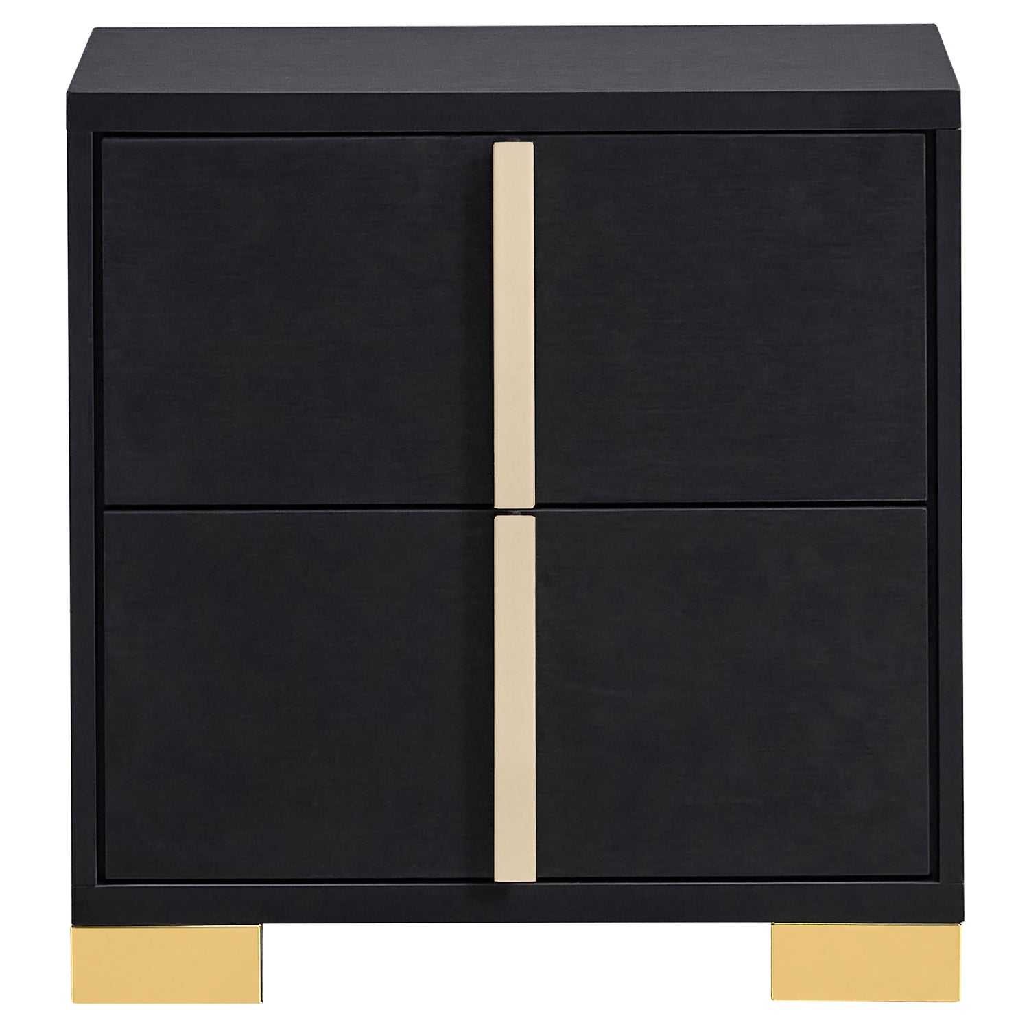 Marceline 2-drawer Nightstand Black - Home Elegance USA