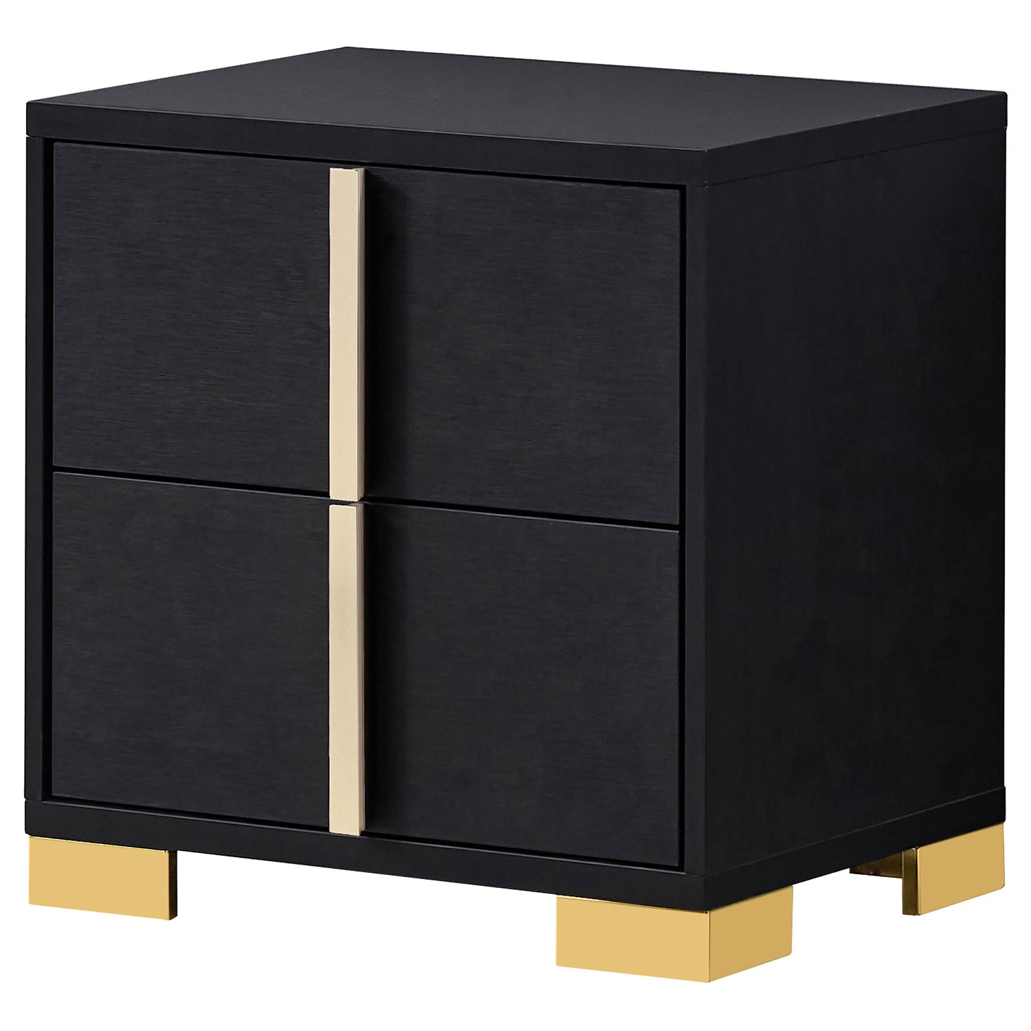 Marceline 2-drawer Nightstand Black - Home Elegance USA