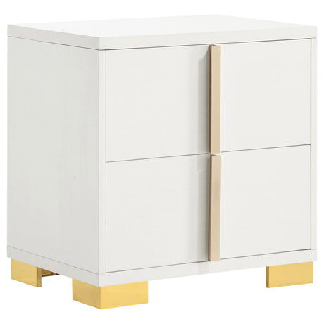 Marceline 2-drawer Nightstand White - Home Elegance USA
