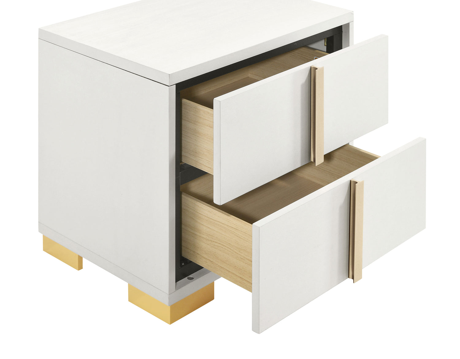 Marceline 2-drawer Nightstand White - Home Elegance USA