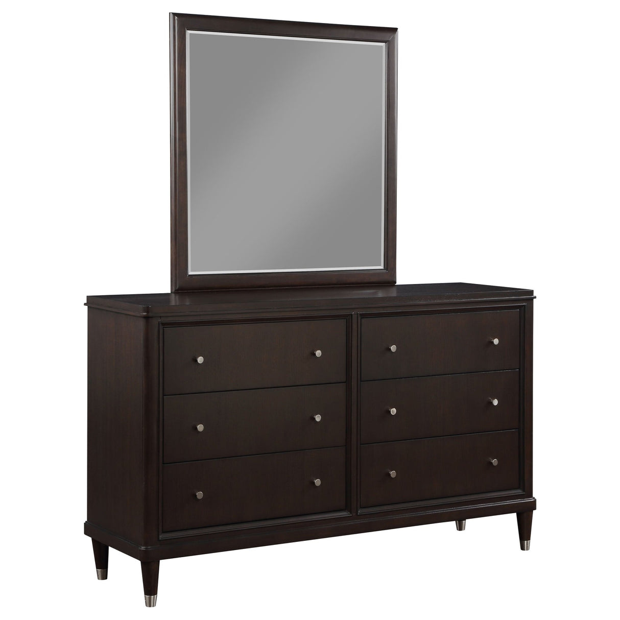 Dresser With Mirror - Emberlyn 6-drawer Bedroom Dresser with Mirror Brown
