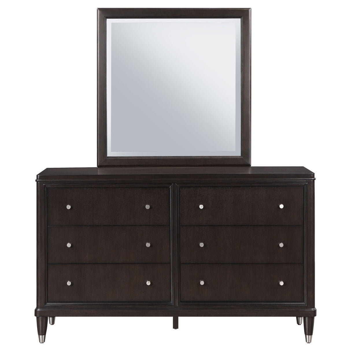 Dresser With Mirror - Emberlyn 6-drawer Bedroom Dresser with Mirror Brown