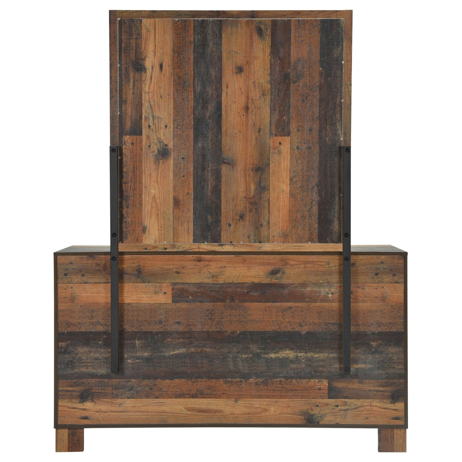 Dresser With Mirror - Sidney 6-drawer Dresser with Mirror Rustic Pine