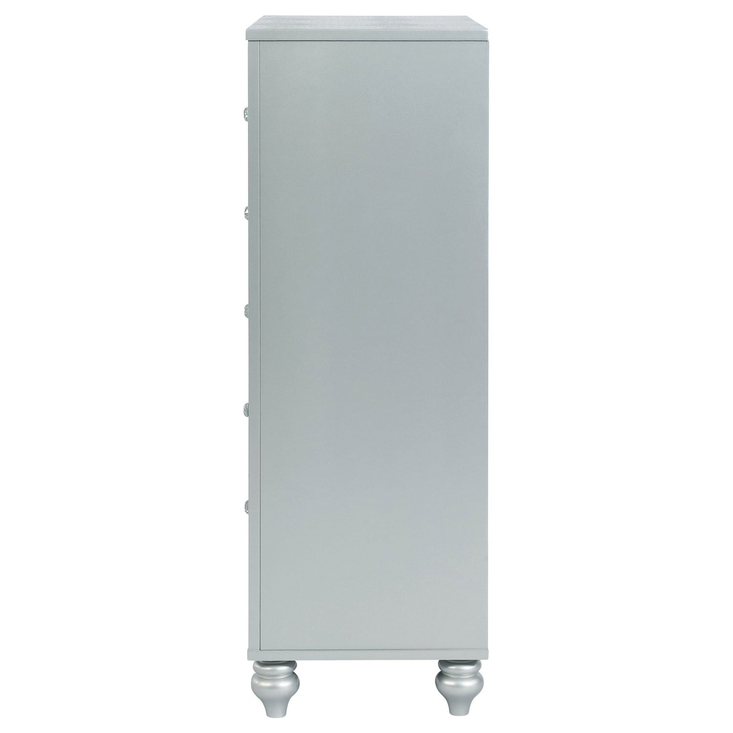 Chest - Gunnison 5-drawer Chest Silver Metallic