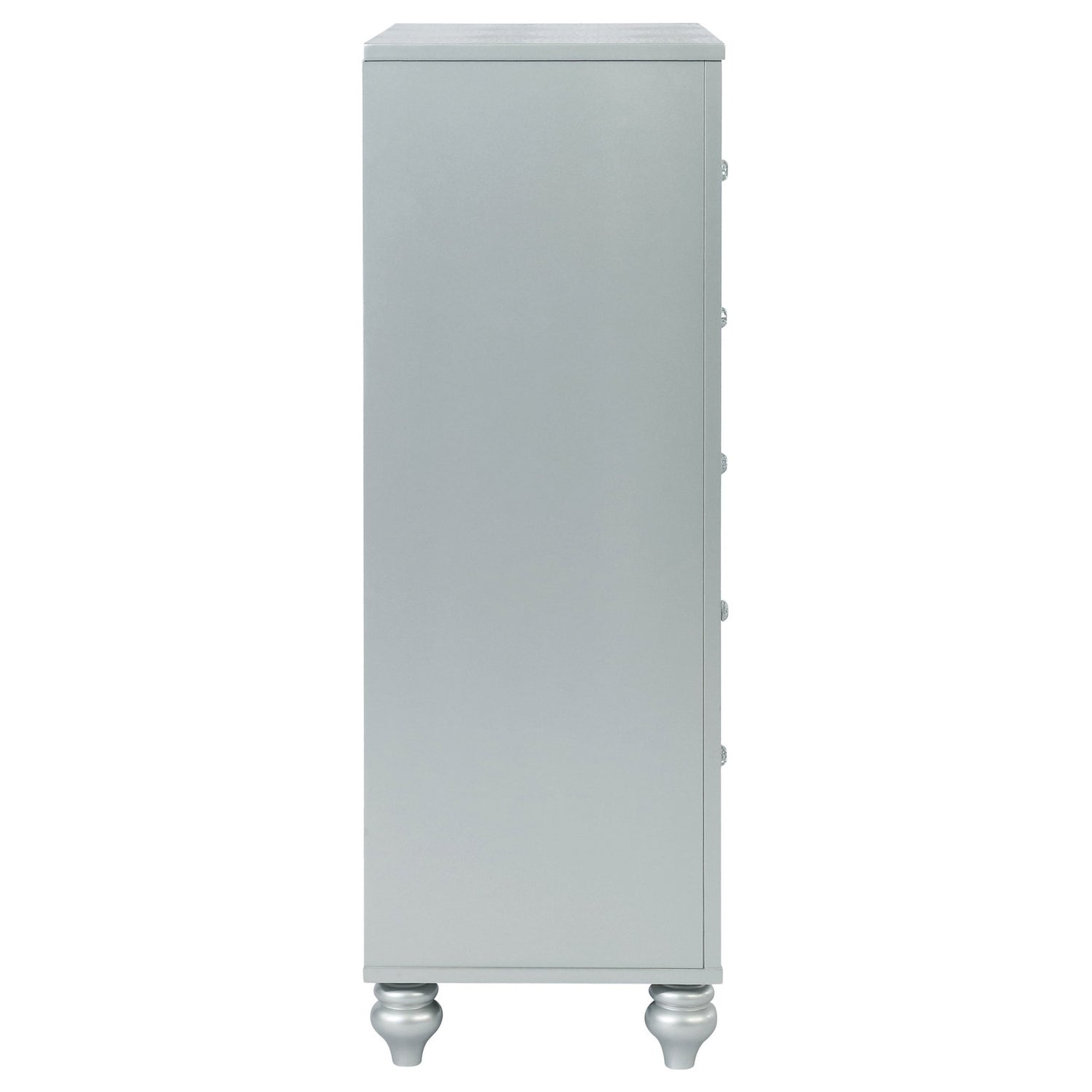 Chest - Gunnison 5-drawer Chest Silver Metallic