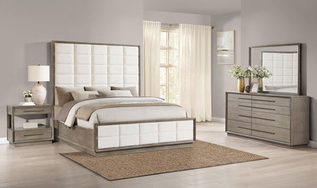 Durango 4-Piece Queen Bedroom Set Washed Oak – Coaster Furniture - Home Elegance USA