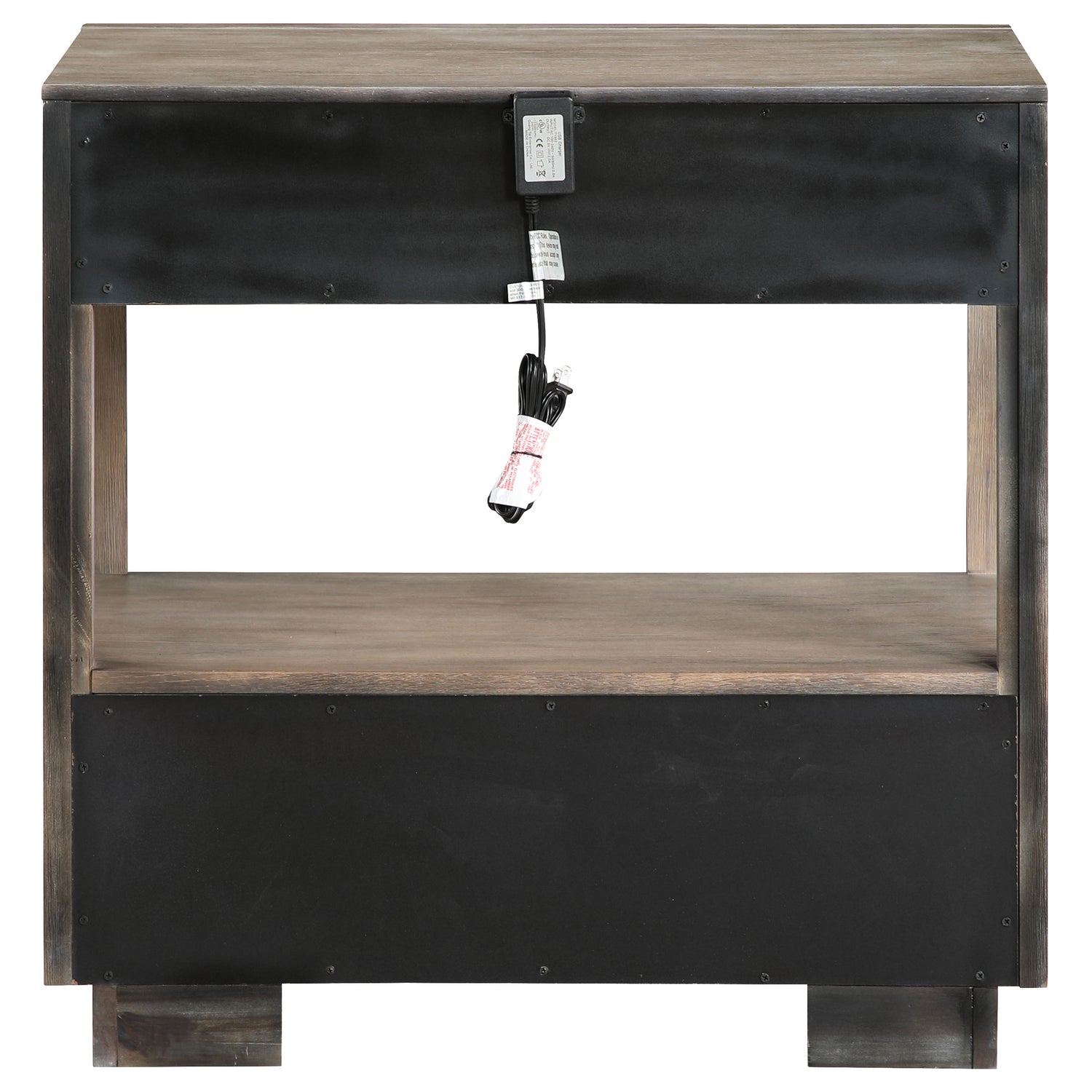 Durango 2-drawer Nightstand Bedside Table Washed Oak - Home Elegance USA
