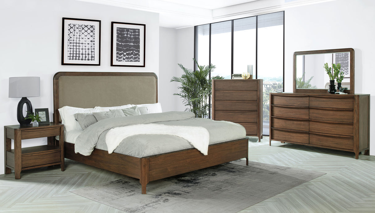 Maderia 5-piece California King Bedroom Set Walnut – Coaster Furniture - Home Elegance USA