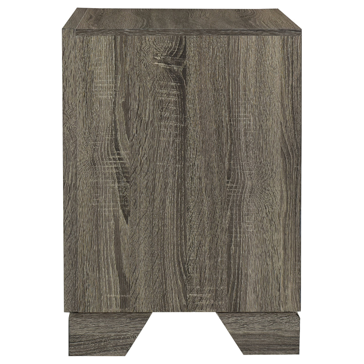 Wright 2-drawer Nightstand Bedside Table Brown Oak - Home Elegance USA