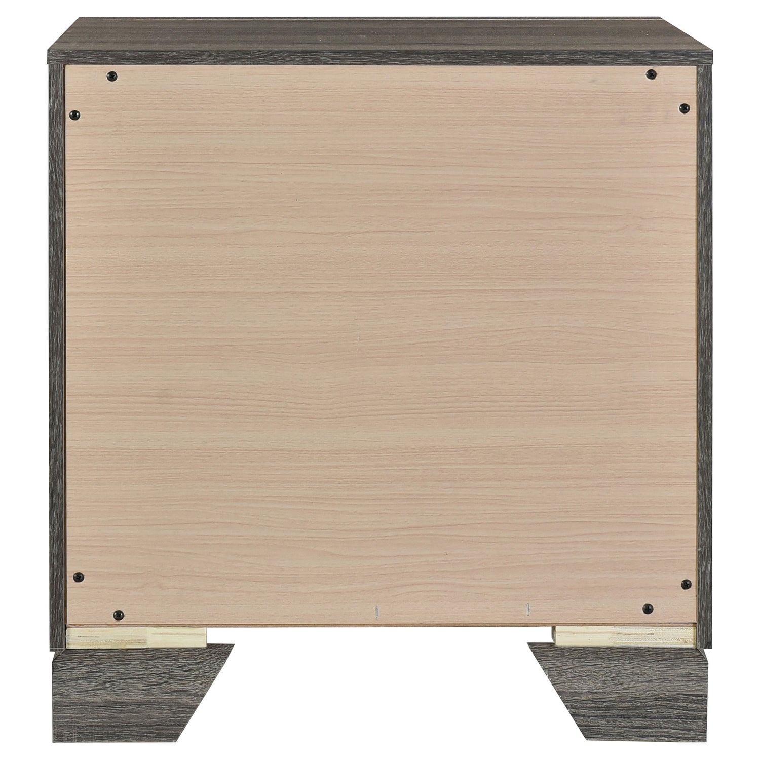 Wright 2-drawer Nightstand Bedside Table Brown Oak - Home Elegance USA