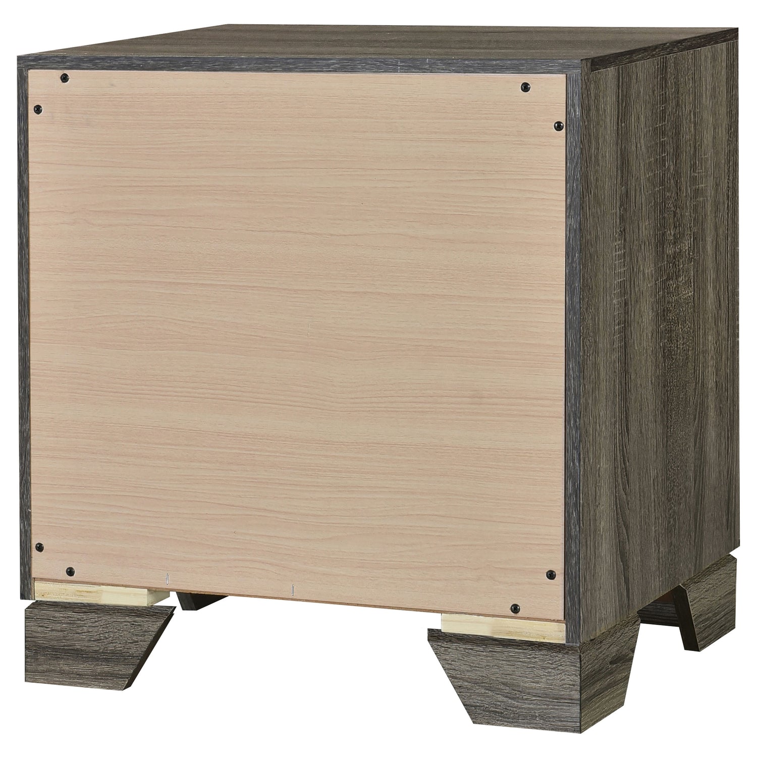 Wright 2-drawer Nightstand Bedside Table Brown Oak - Home Elegance USA