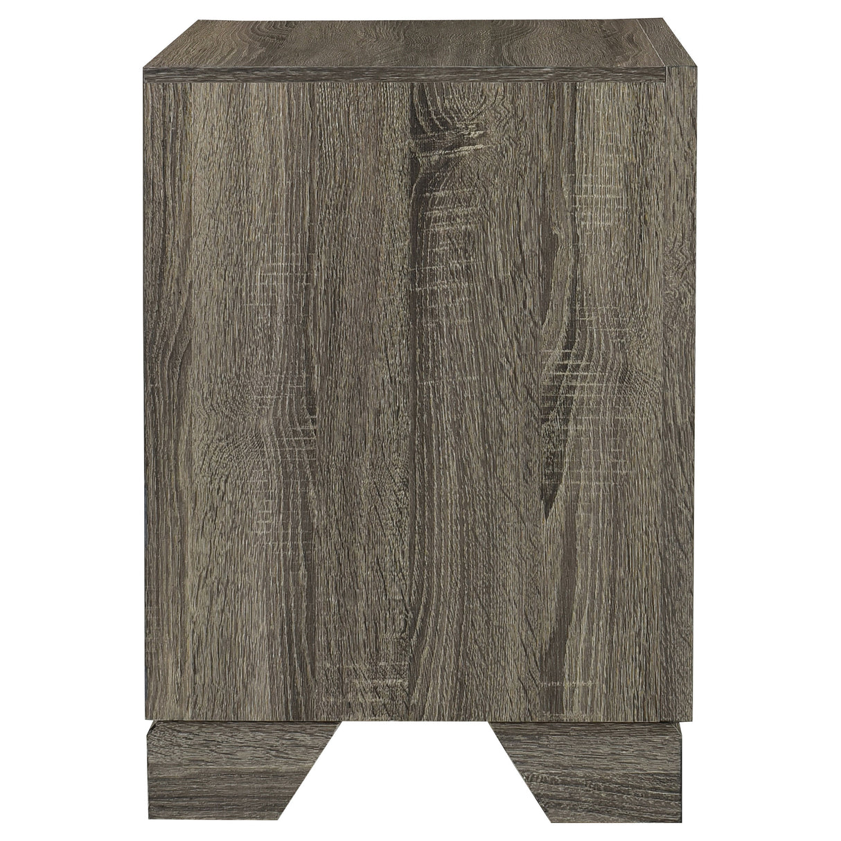 Wright 2-drawer Nightstand Bedside Table Brown Oak - Home Elegance USA