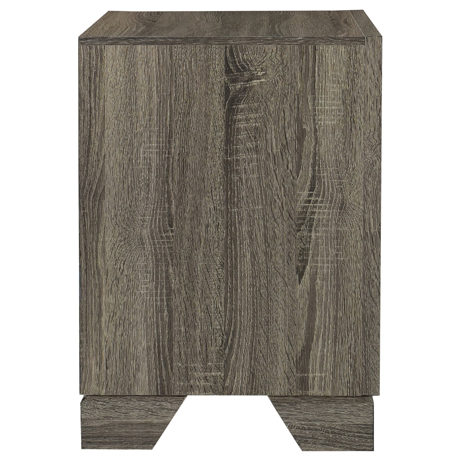 Wright 2-drawer Nightstand Bedside Table Brown Oak - Home Elegance USA