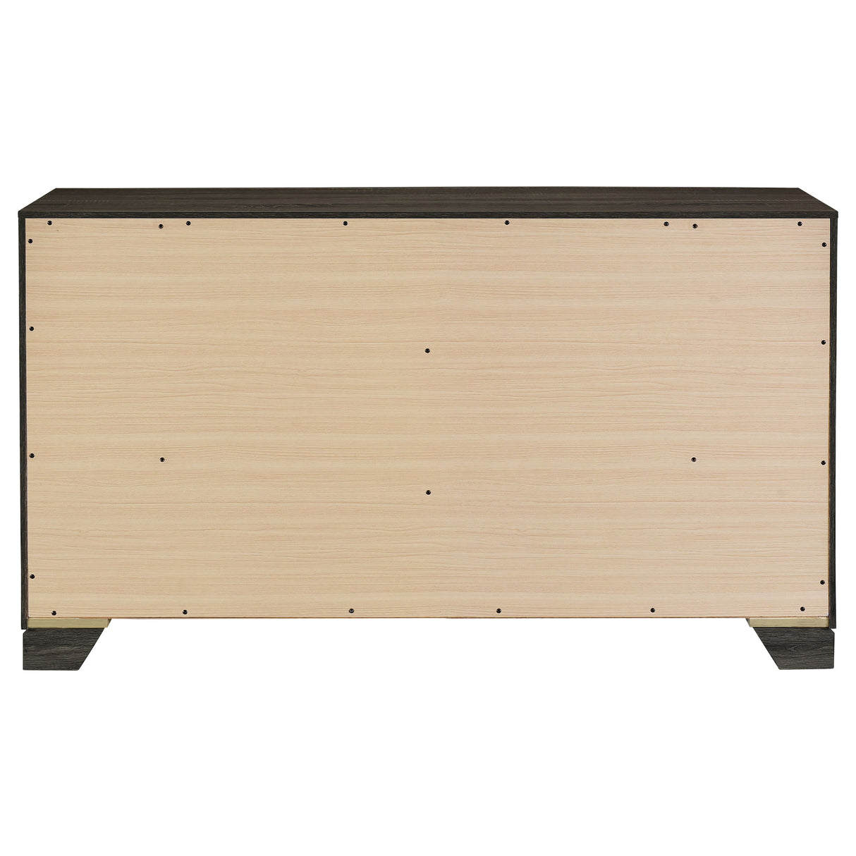 Wright 6-drawer Dresser Cabinet Brown Oak - Home Elegance USA