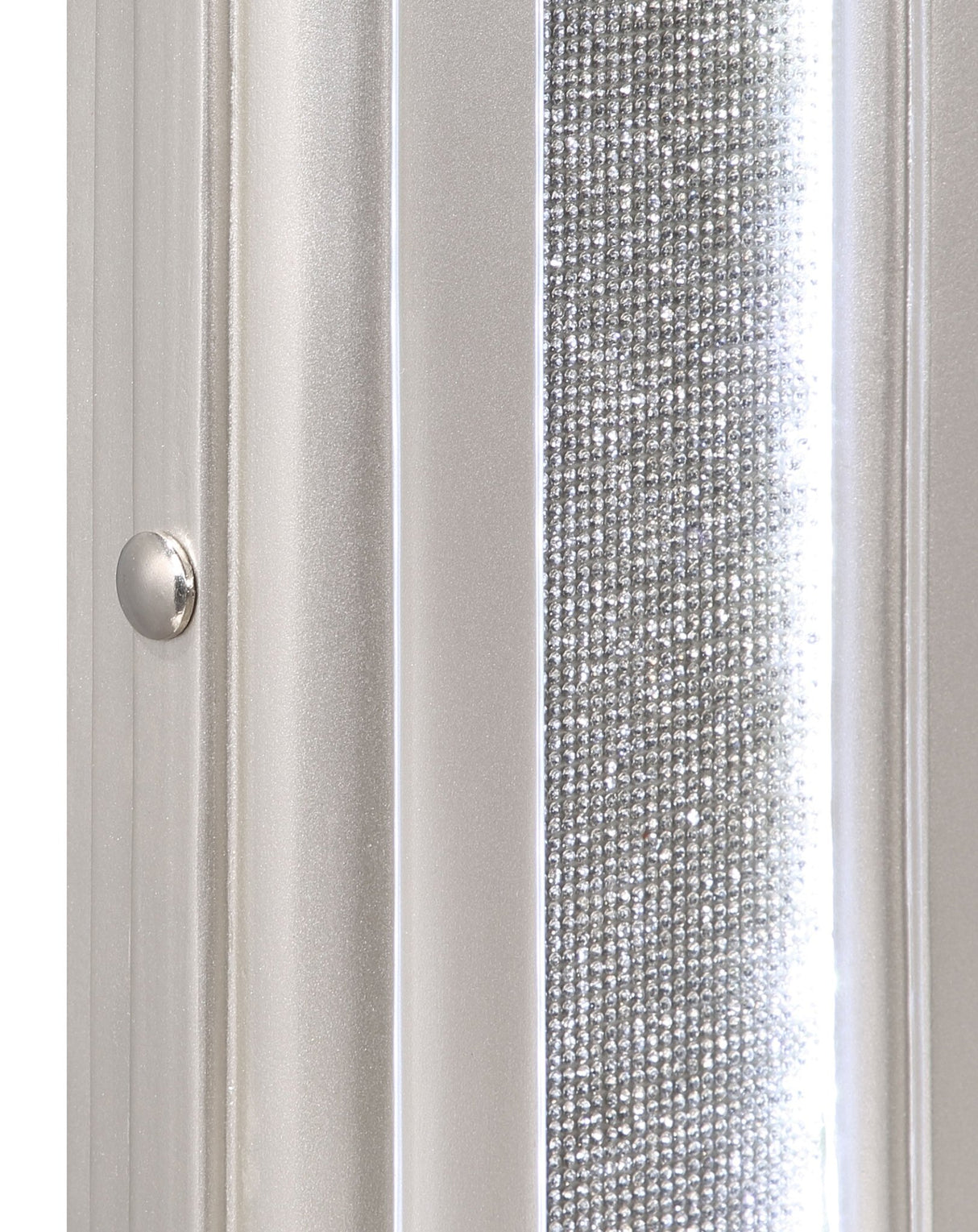 Dresser Mirror - Evangeline Camel Top Dresser Mirror Silver Oak