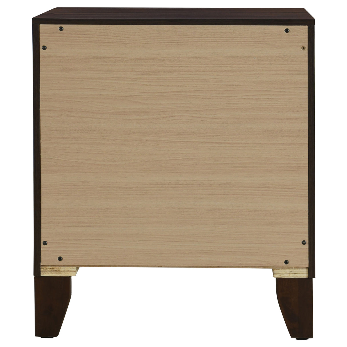 Welsley 2-drawer Nightstand Bedside Table Walnut - Home Elegance USA