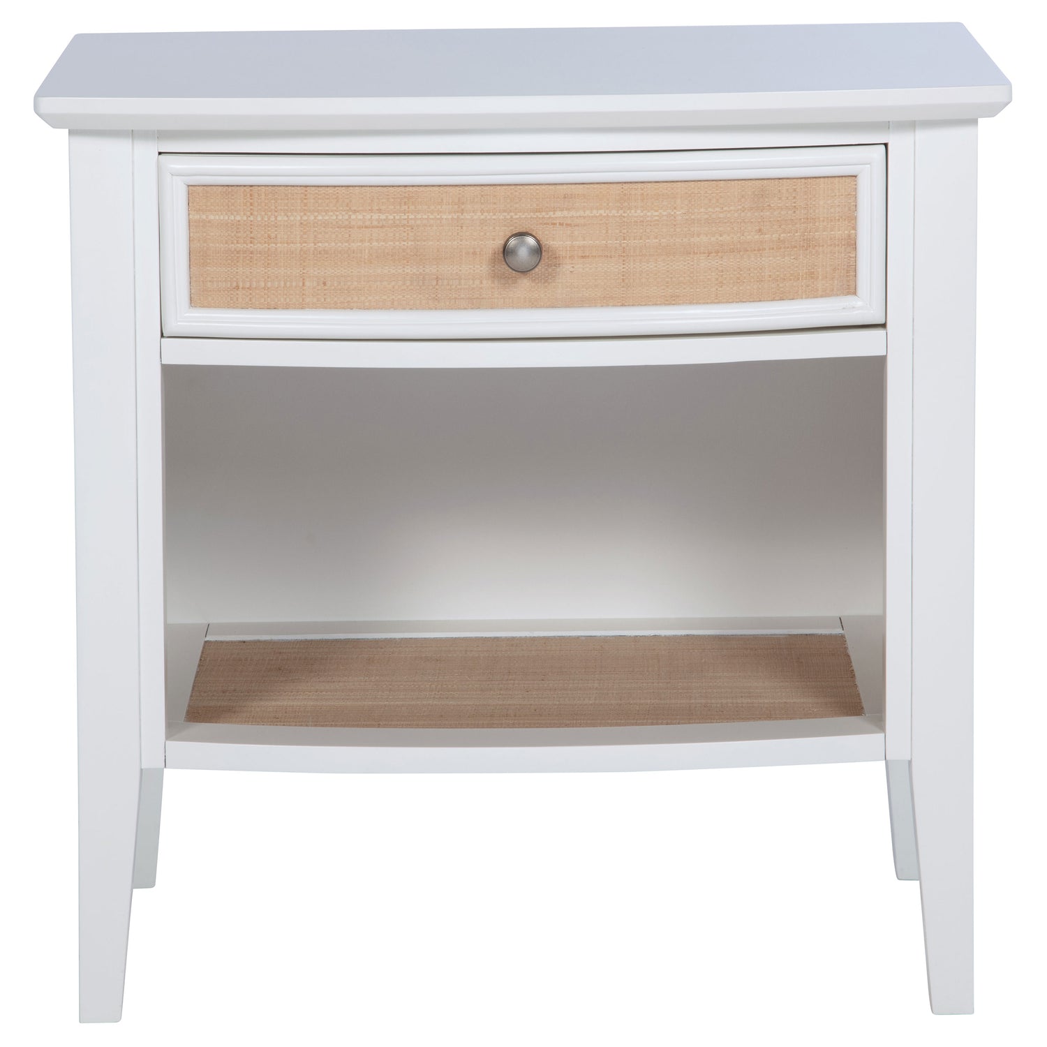 Bexhill 1-drawer Nightstand Bedside Table White - Home Elegance USA