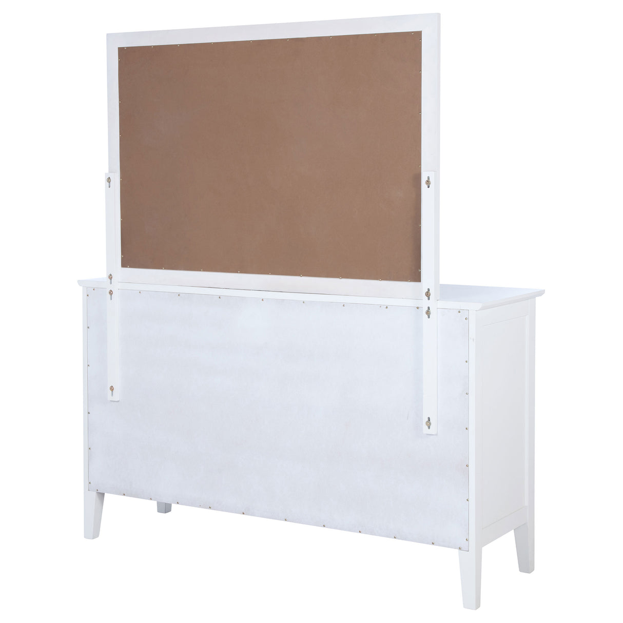 Bexhill 10-drawer Dresser and Mirror White - Home Elegance USA