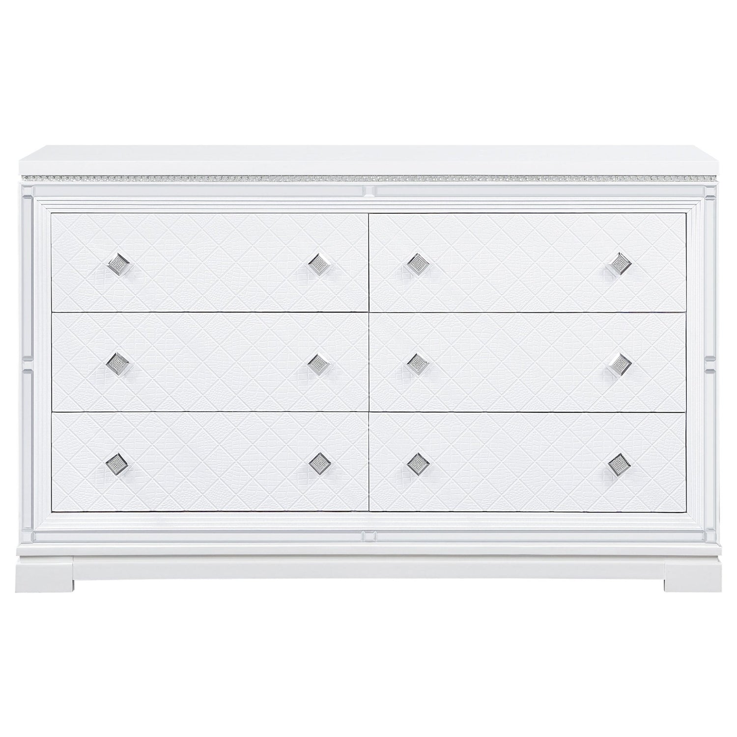 Dresser - Eleanor Rectangular 6-drawer Dresser White