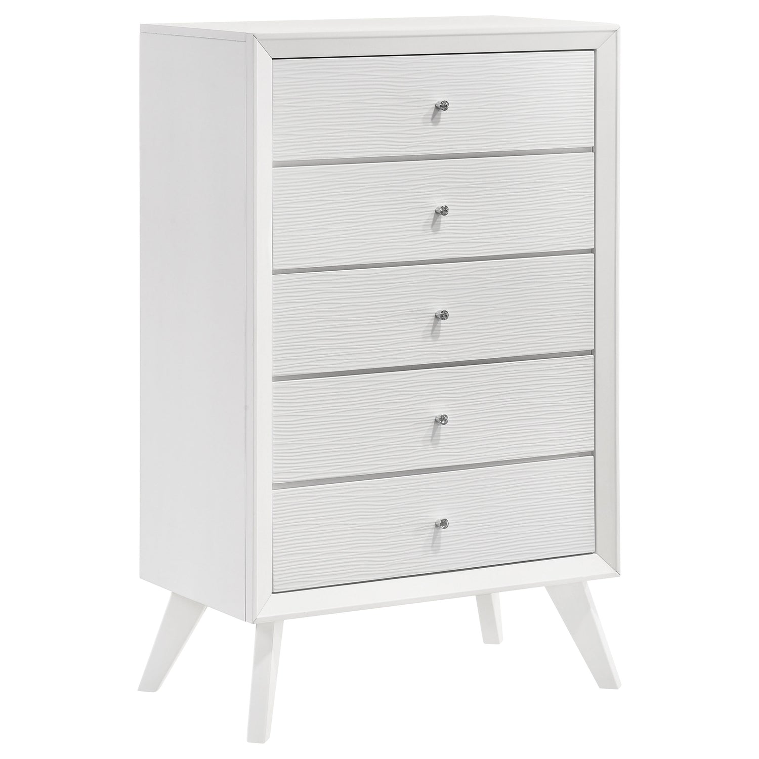 Eastern King Bed 5 Pc Set - Janelle 5-piece Eastern King Bedroom Set White