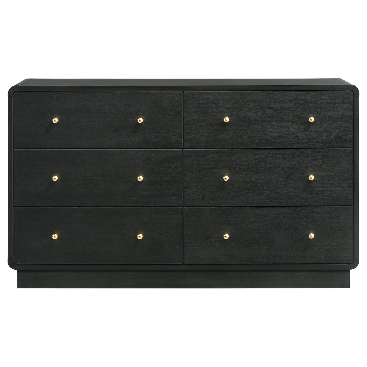 Cavelle 6-drawer Dresser Cabinet Black - Home Elegance USA