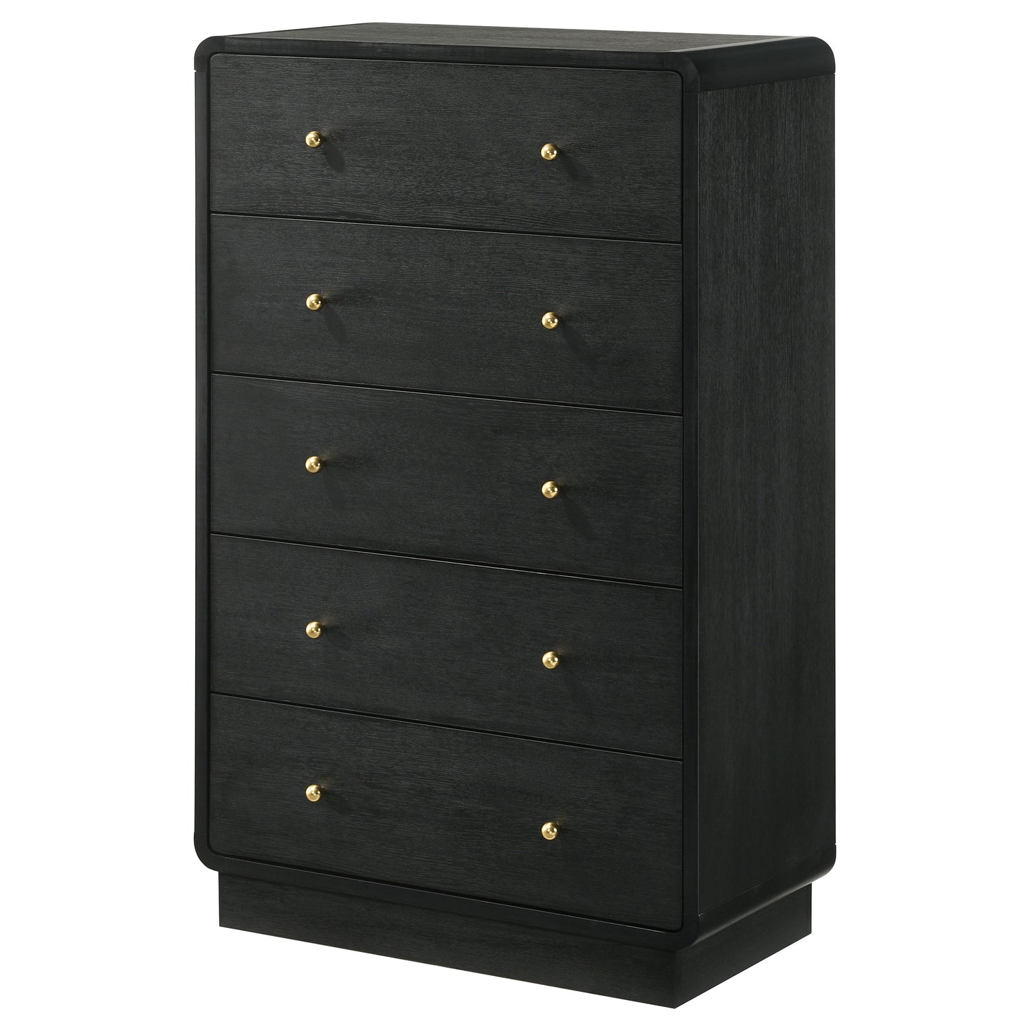 Cavelle 5-drawer Chest of Drawers Black - Home Elegance USA