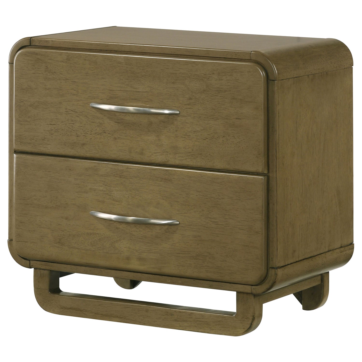Amsbury 2-drawer Nightstand Bedside Table Nutmeg - Home Elegance USA