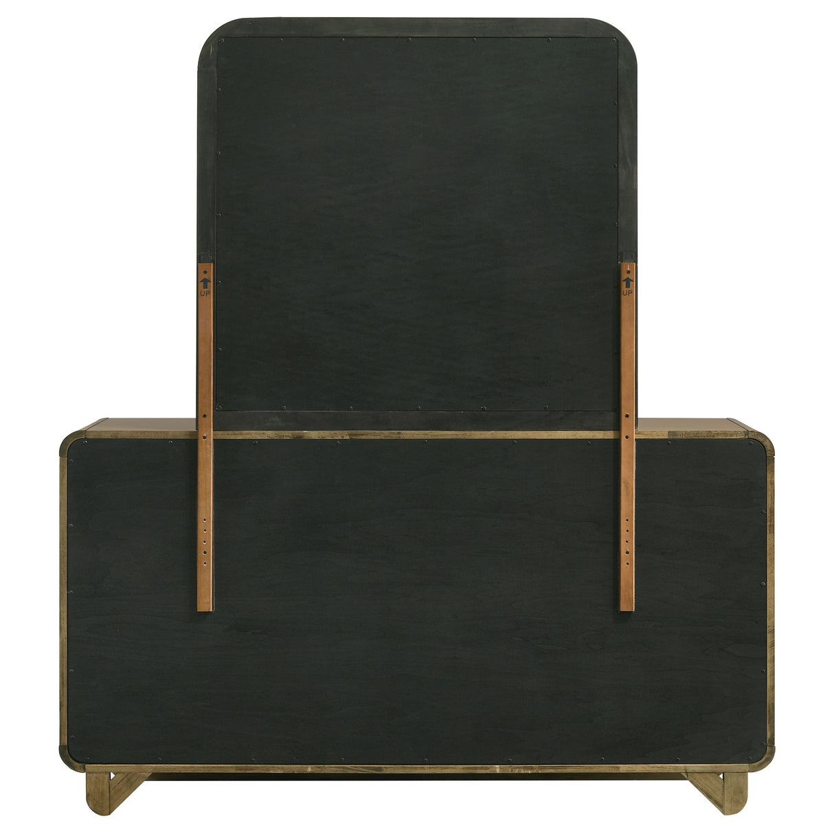 Amsbury 6-drawer Dresser and Mirror Nutmeg - Home Elegance USA