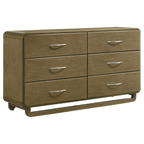 Amsbury 6-drawer Dresser Cabinet Nutmeg - Home Elegance USA