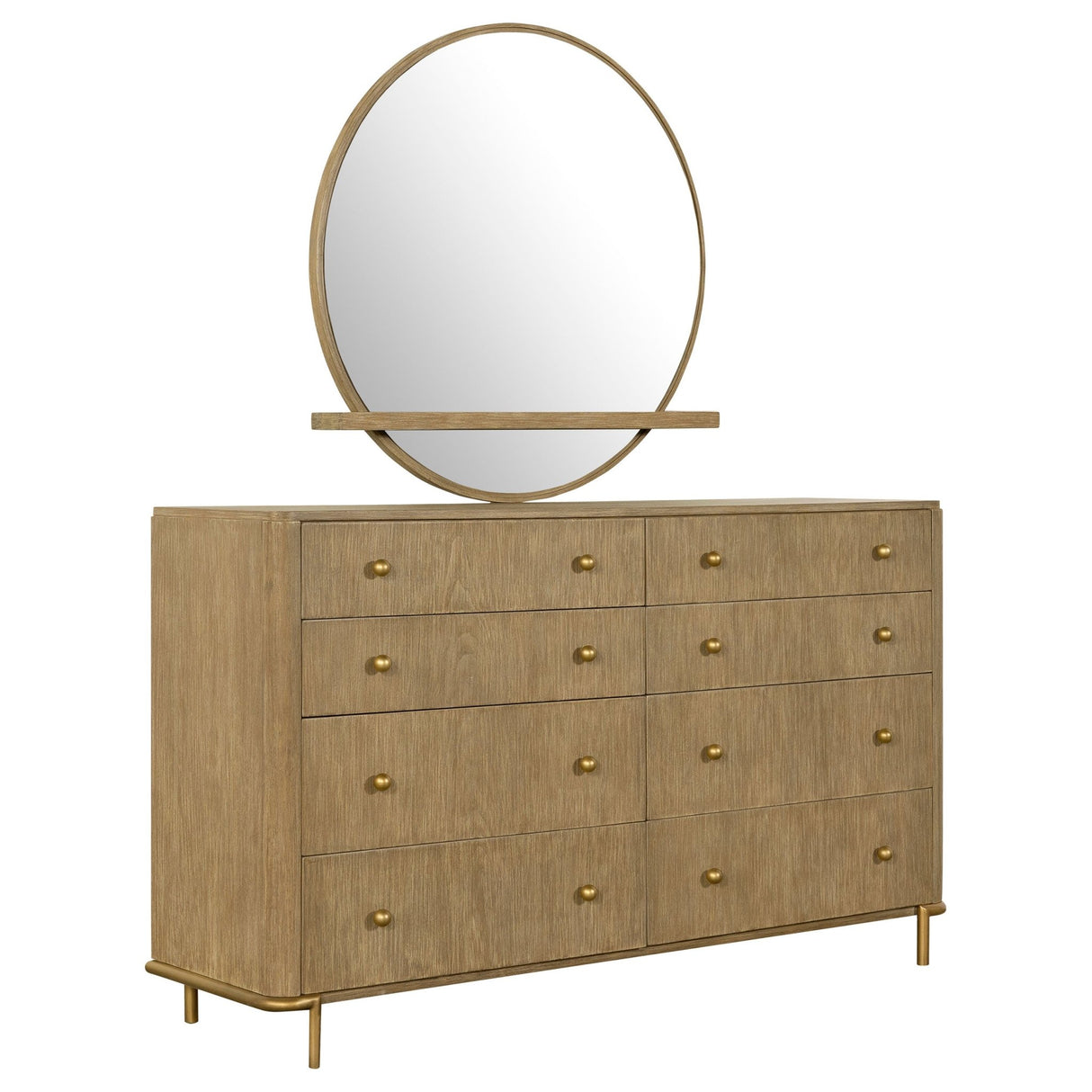 Arini 8 - drawer Dresser with Mirror Sand Wash | Coaster | Home Elegance USA
