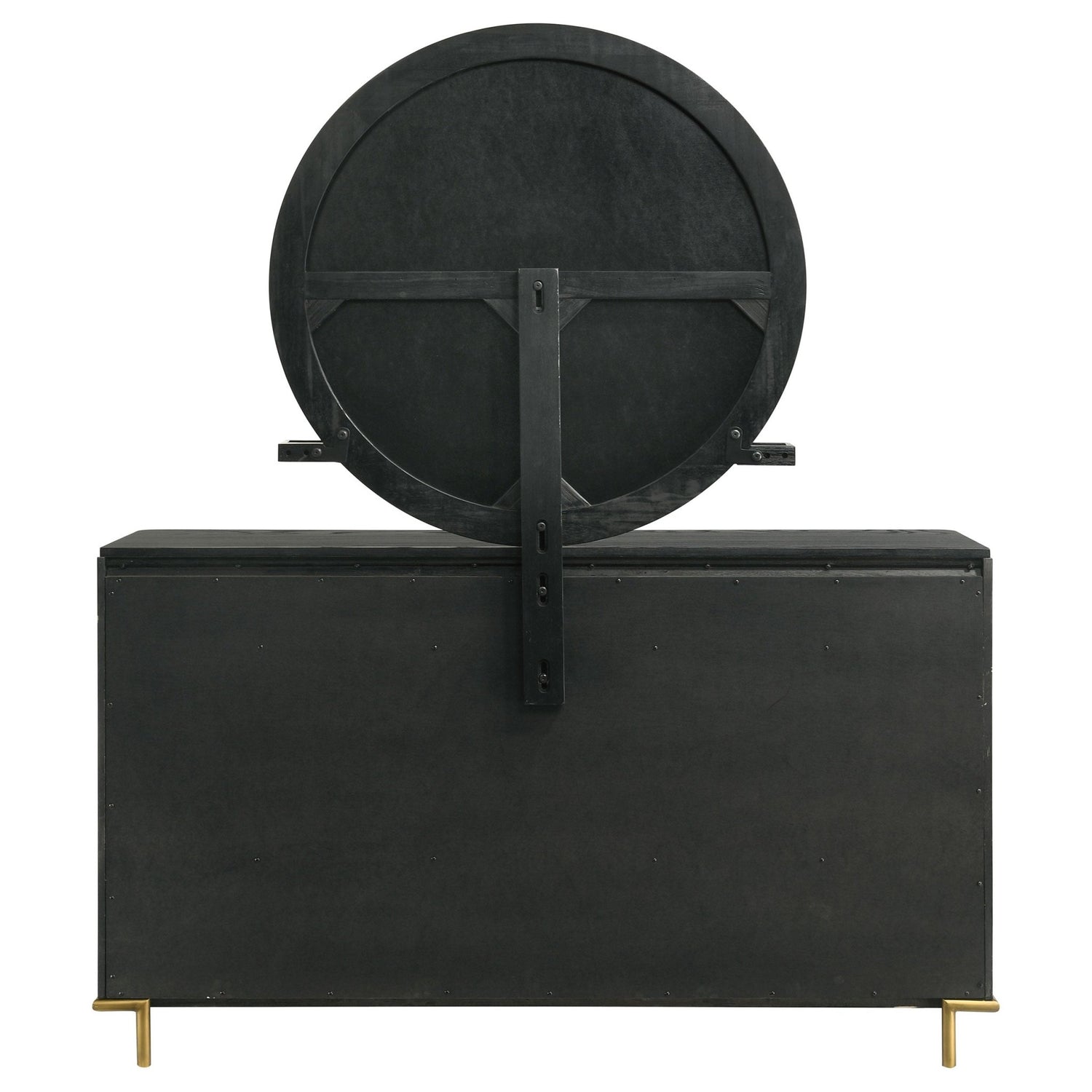 Arini 8 - drawer Bedroom Dresser with Mirror Black | Coaster | Home Elegance USA