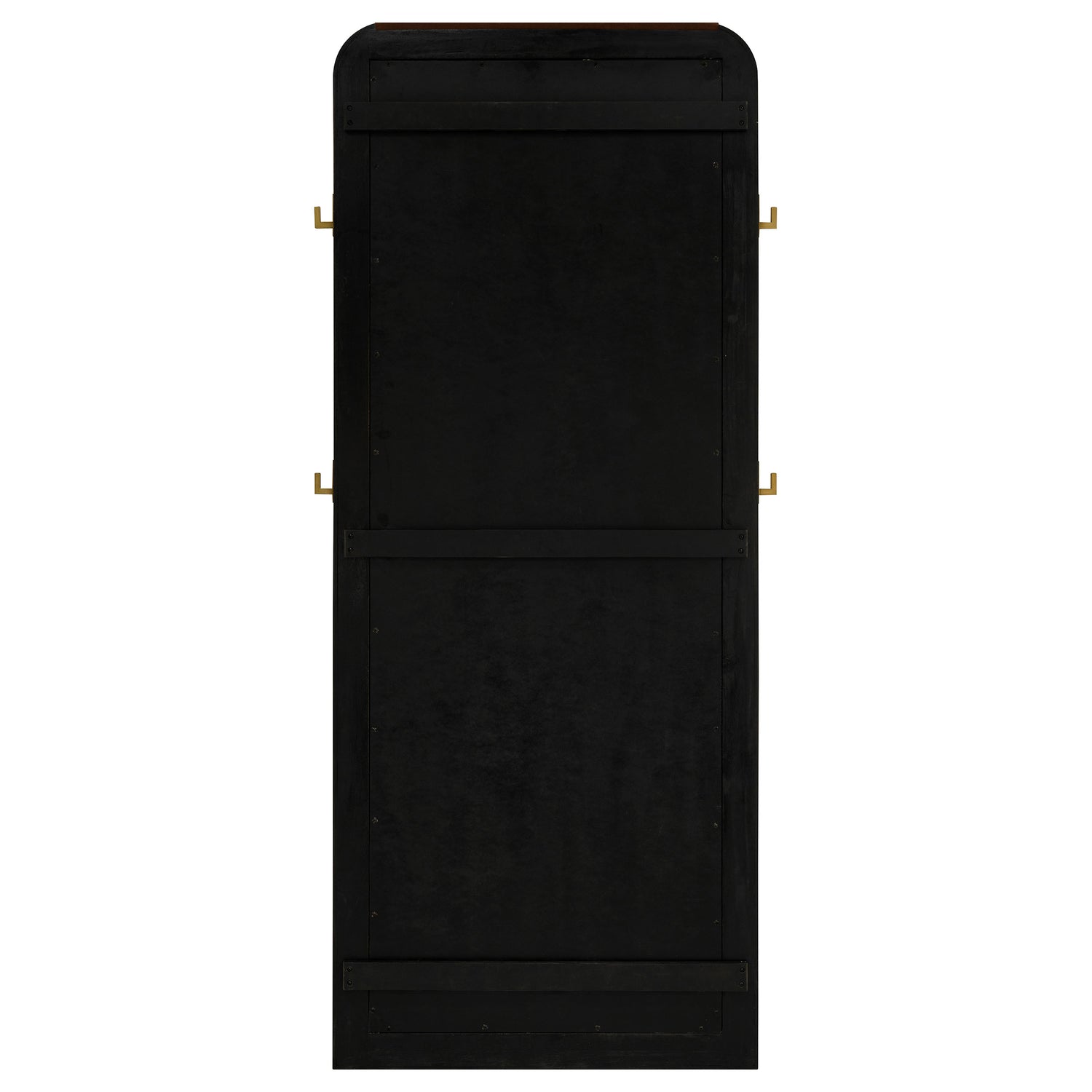 Arini Cane Weave Full Length Standing Floor Mirror Black - Home Elegance USA