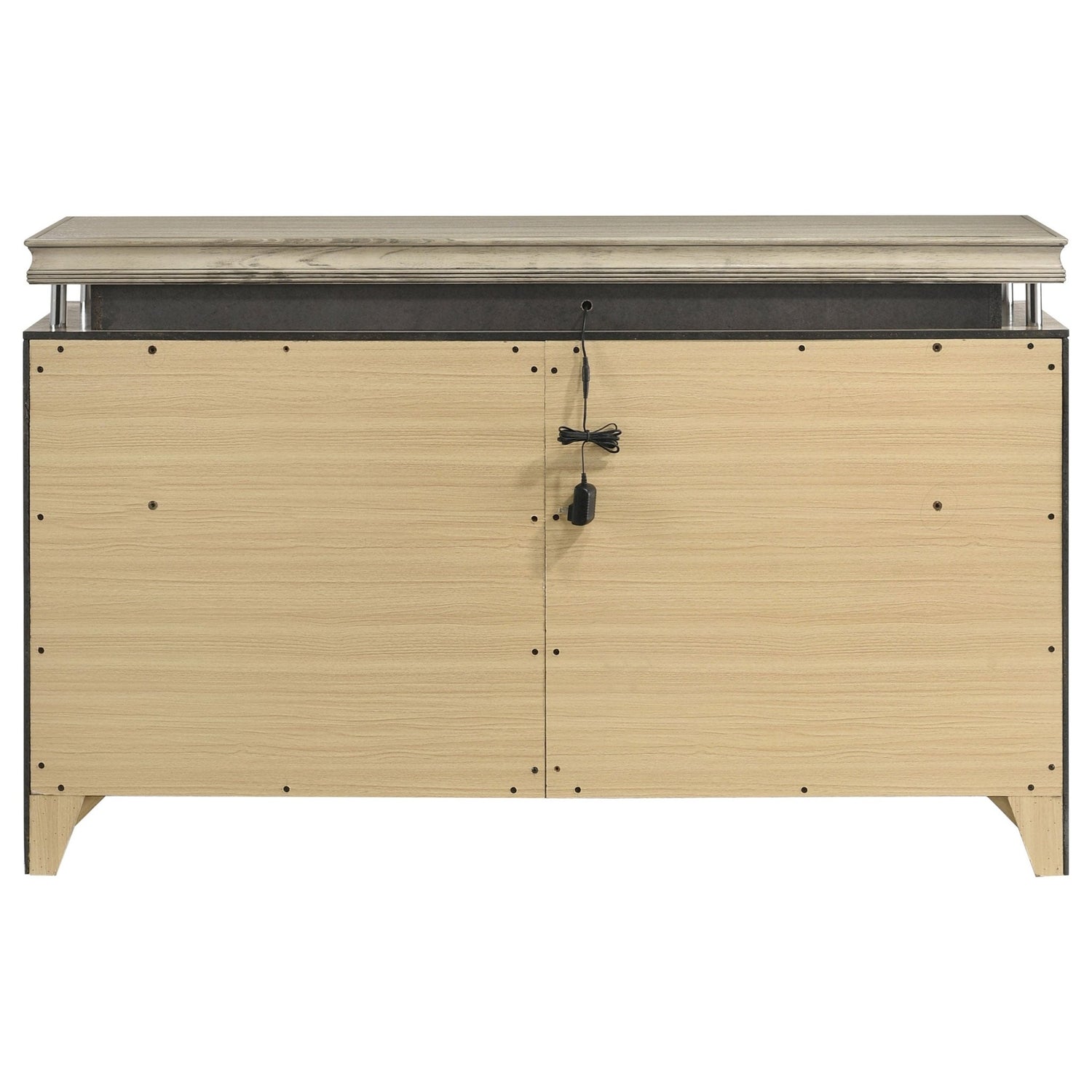 Dresser - Giselle 8-drawer Bedroom Dresser with LED Rustic Beige