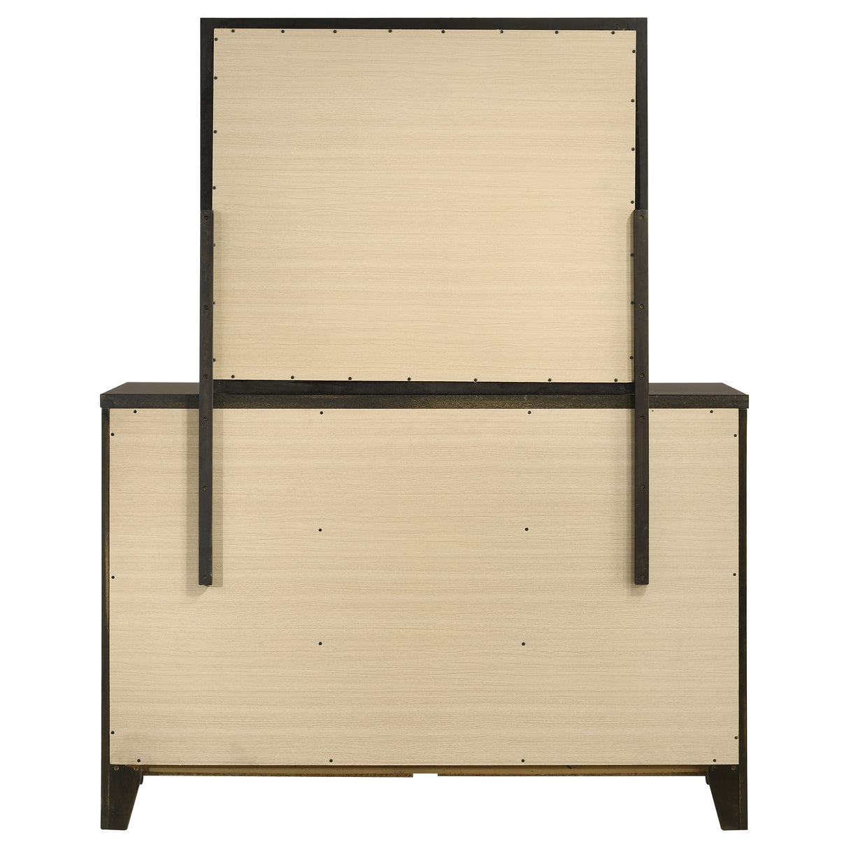 Wilkes 6-drawer Dresser and Mirror Dark Cocoa - Home Elegance USA